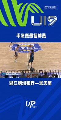 U19男子组决赛-半决赛最佳球员：浙江稠州银行 景天雨🔥